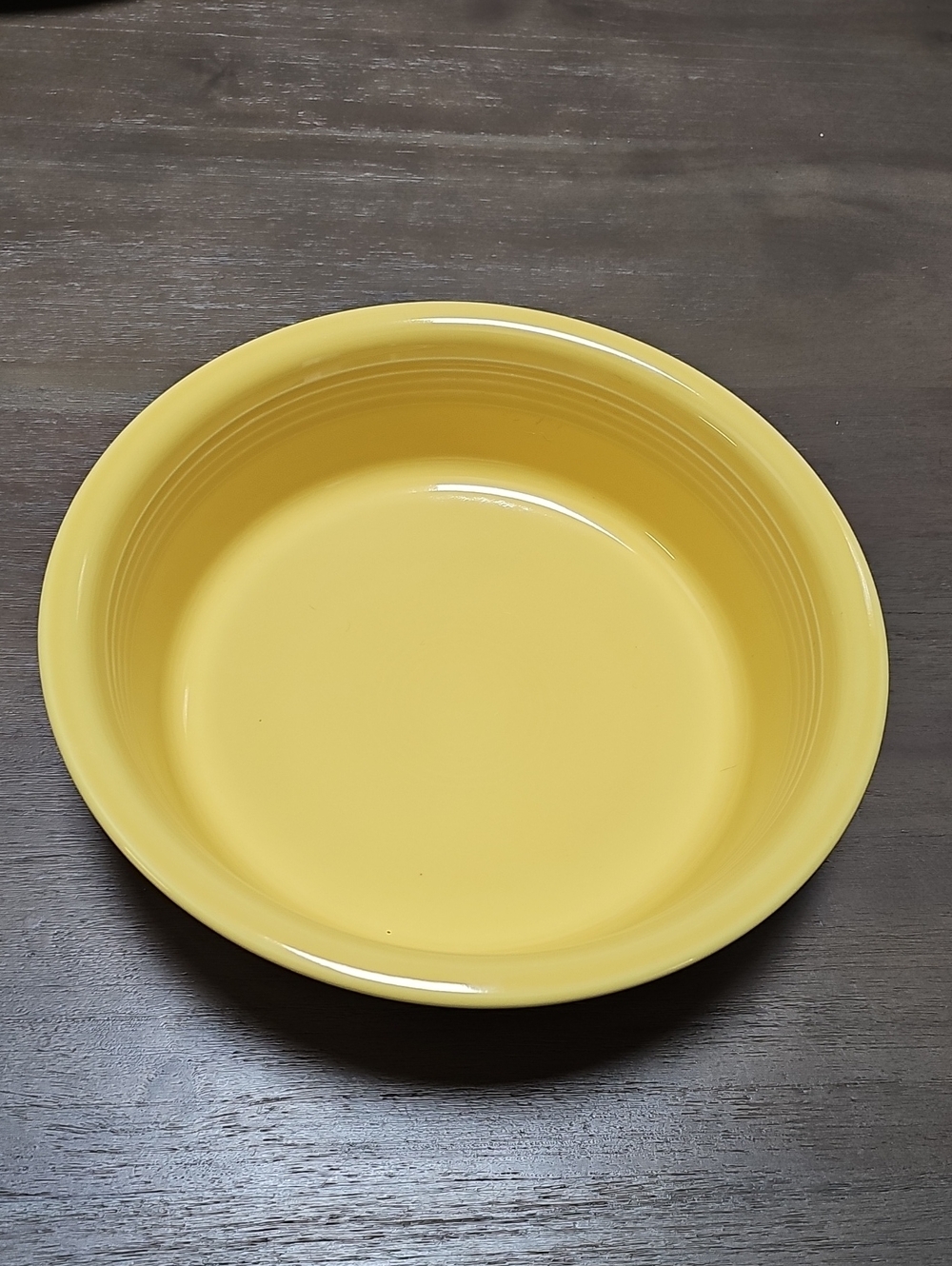 11 inch x 3 inch Fiesta Yellow Ceramic Serving Bowl